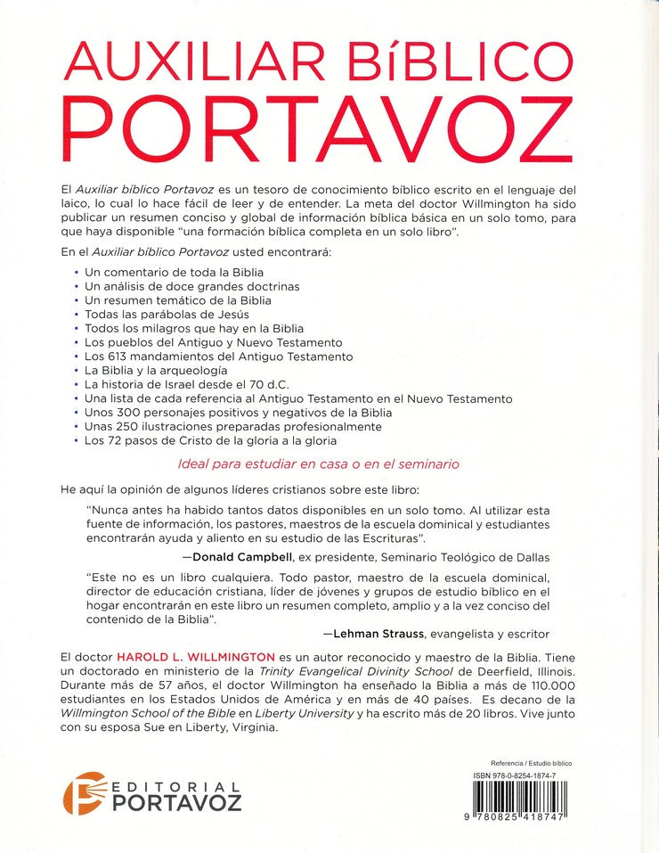 Libro Auxiliar Bíblico Portavoz