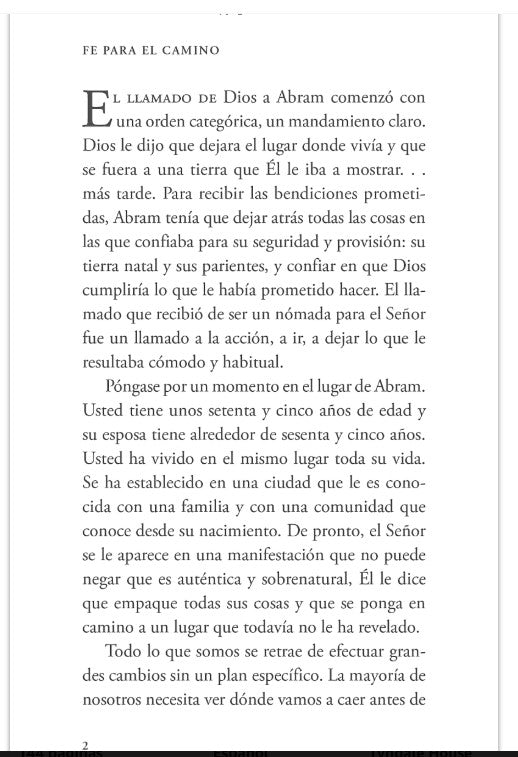 Libro Fe para el camino: Meditaciones diarias para una confianza firme en Dios